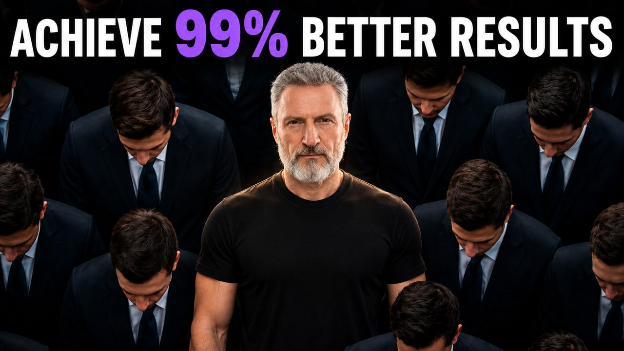 YouTube thumbnail design sample (winning version) for the video "Asking Franchise Owners How Much They Really Make" by an anonymized business creator · 1.6m subs, designed by ClickTheory