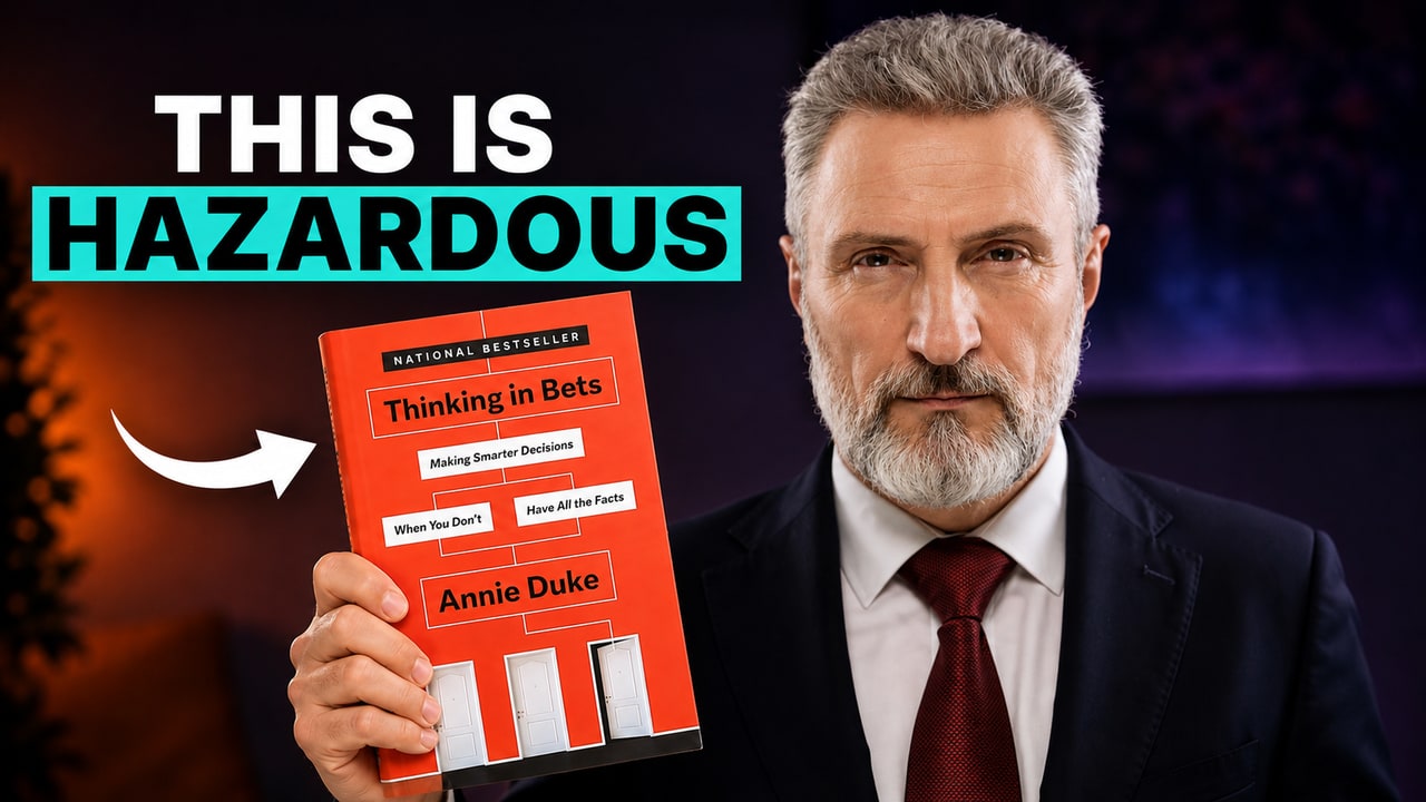 YouTube thumbnail design sample (winning version) for the video "5 Money Mistakes Keeping You Broke" by an anonymized finance creator · 2.1m subs, designed by ClickTheory